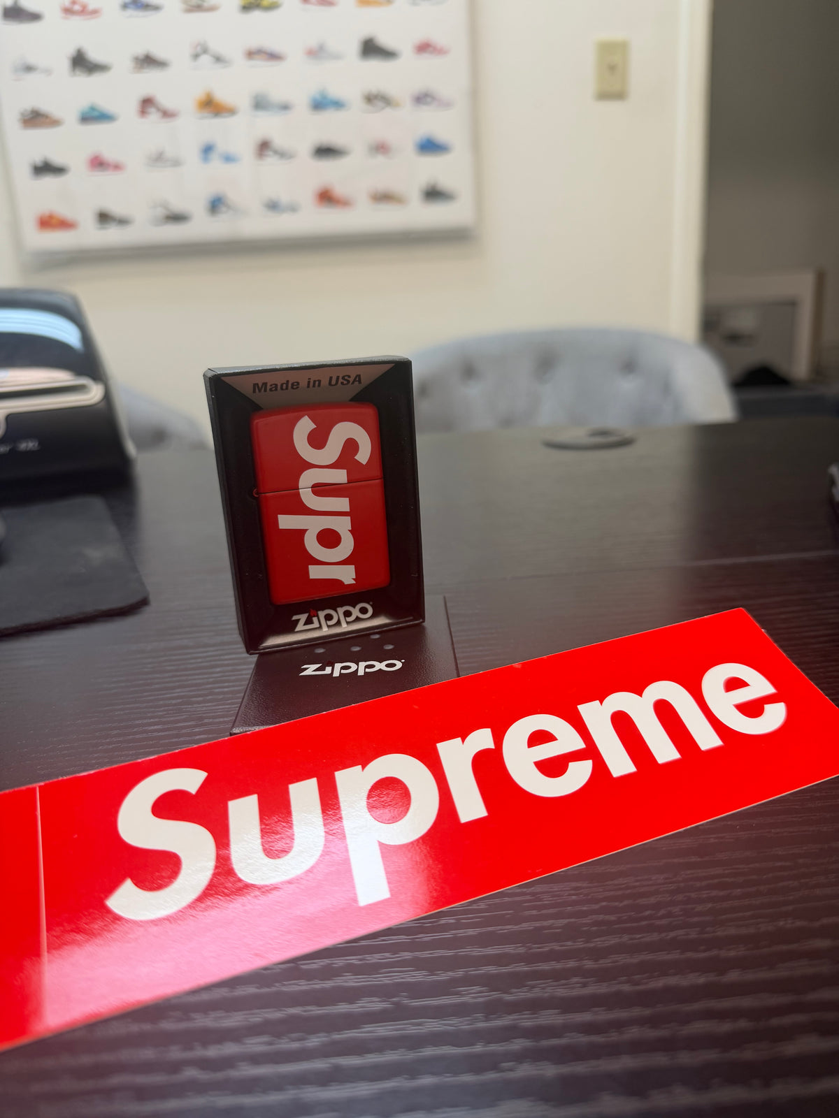 SUPREME X ZIPPO RED LIGHTER