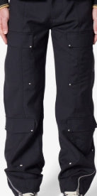 Angled Zip Cargo Pants