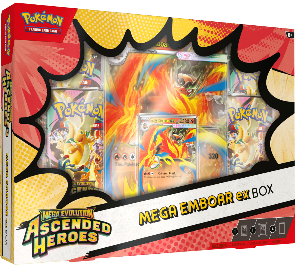 2026 Pokemon TCG Mega Evolution Ascended Heroes Mega Emboar ex Box