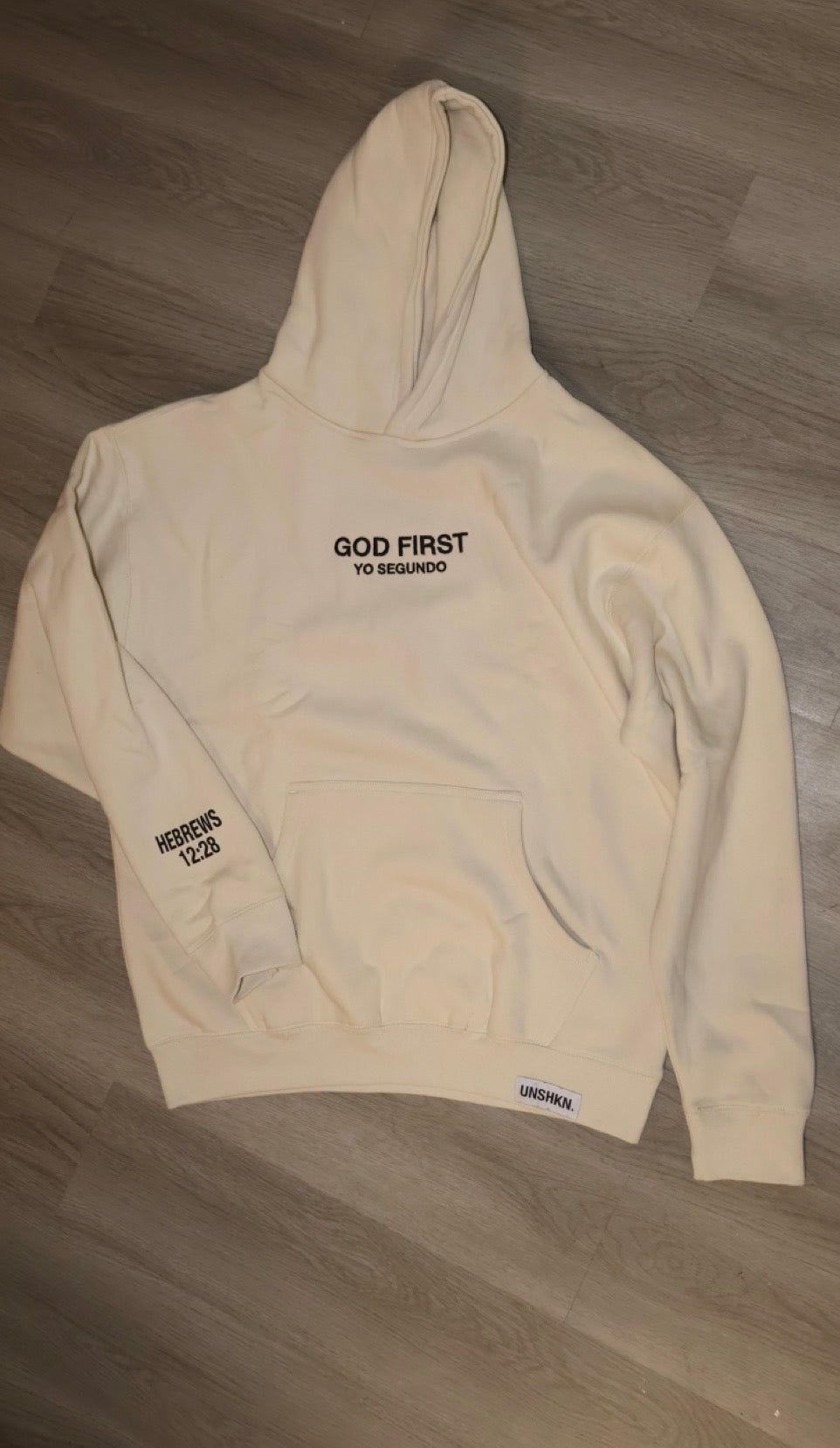 God First Cream Hoodie