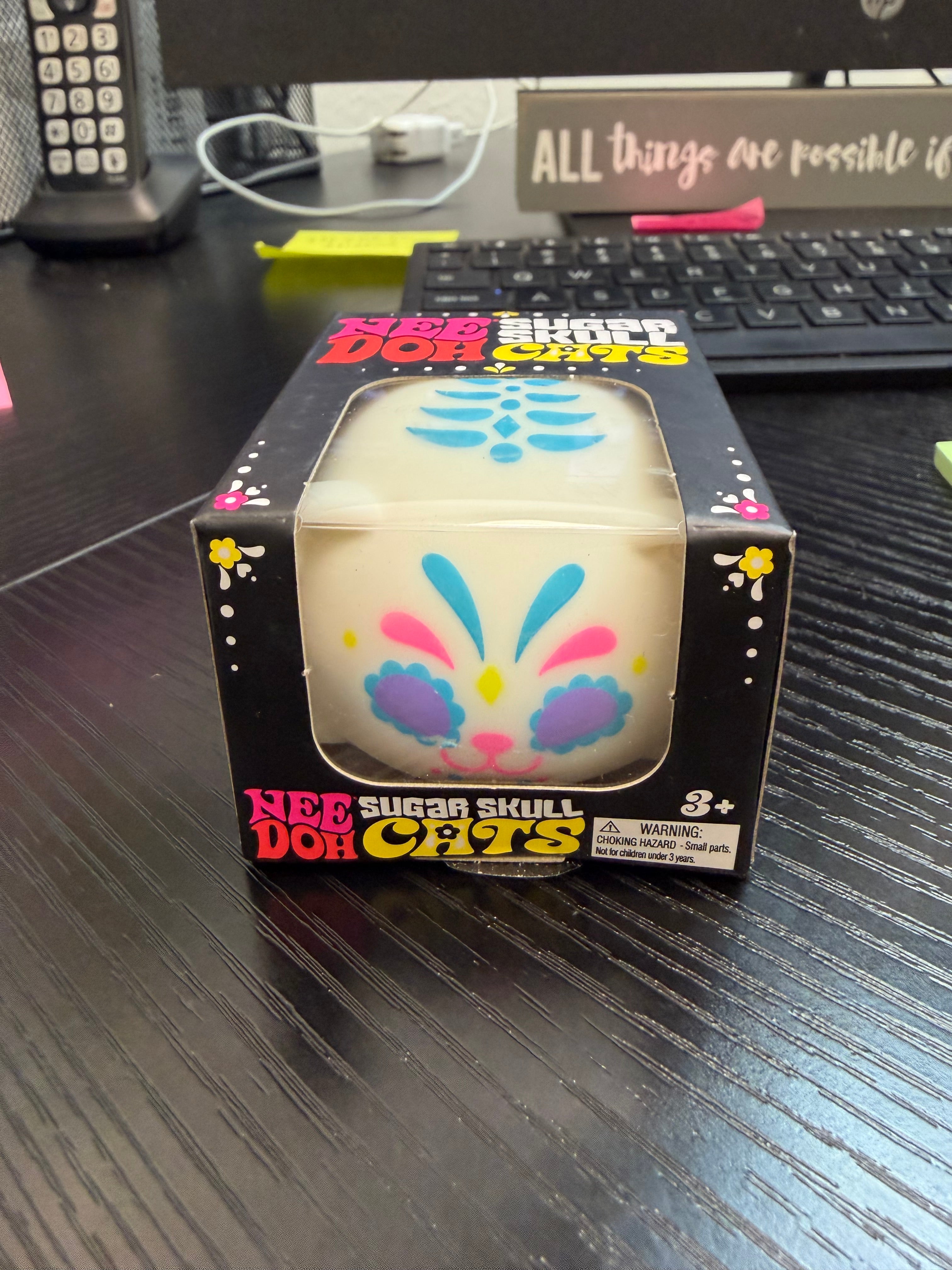 NEEDOH SUGAR SKULL CATS BLUE