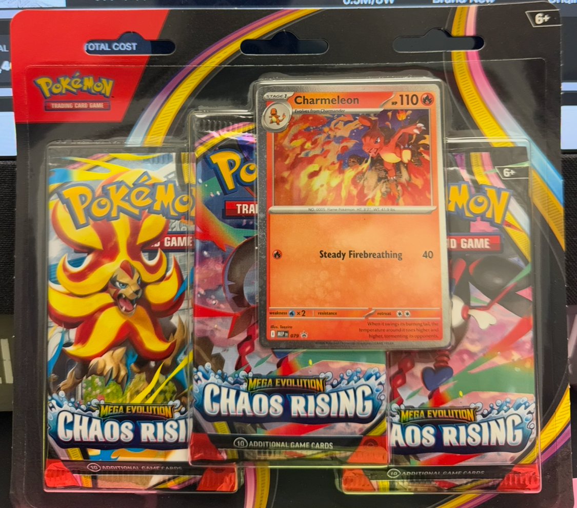 2026 Pokémon Mega Evolution Chaos Rising 3 Pack