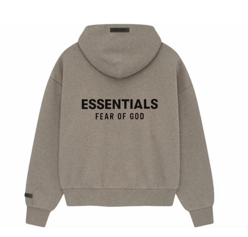 ESSENTIAL DARK OATMEAL HOODIE XS