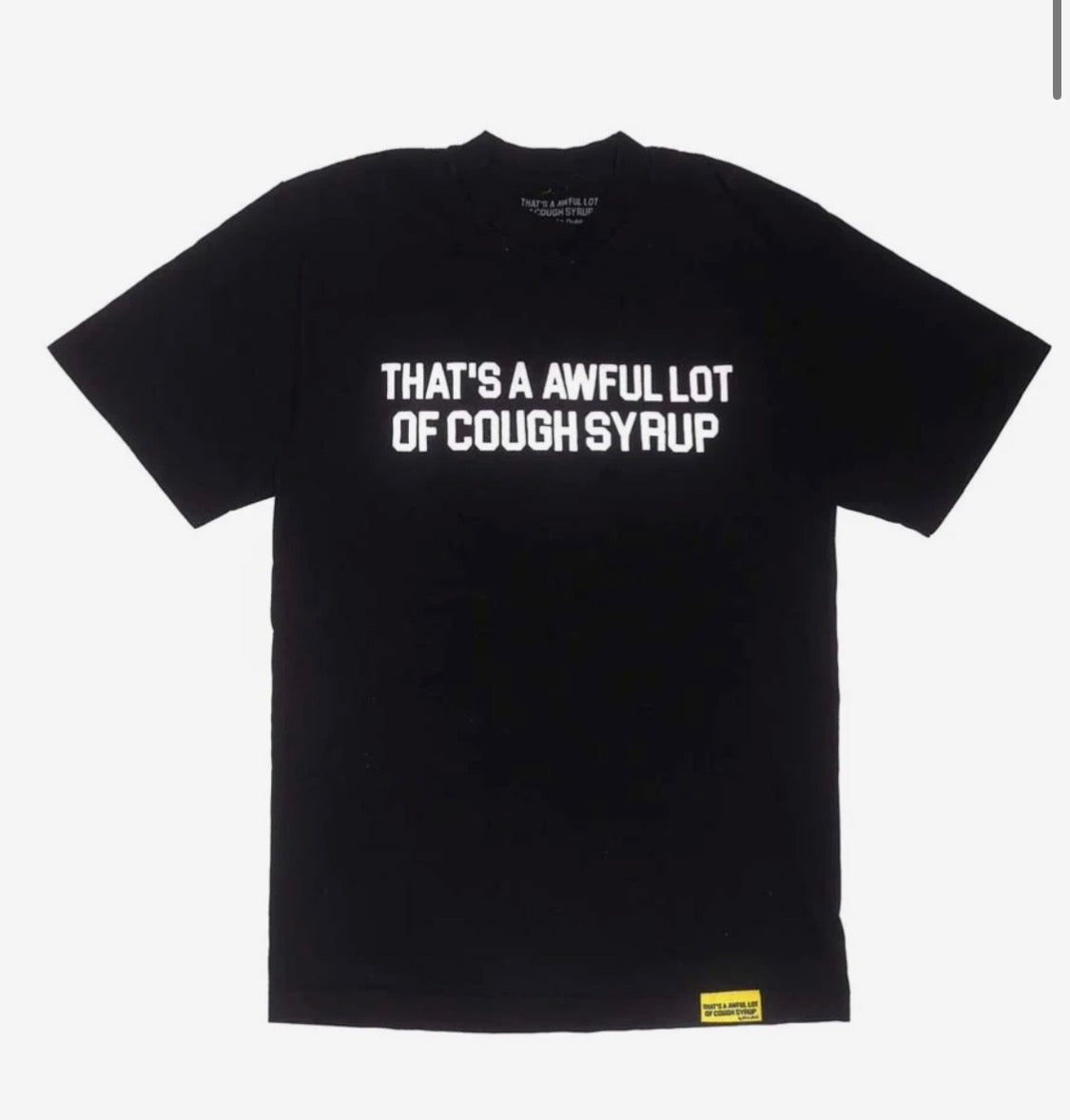 AWFUL LOT OF COUGH SYRUP BLK TEE XL