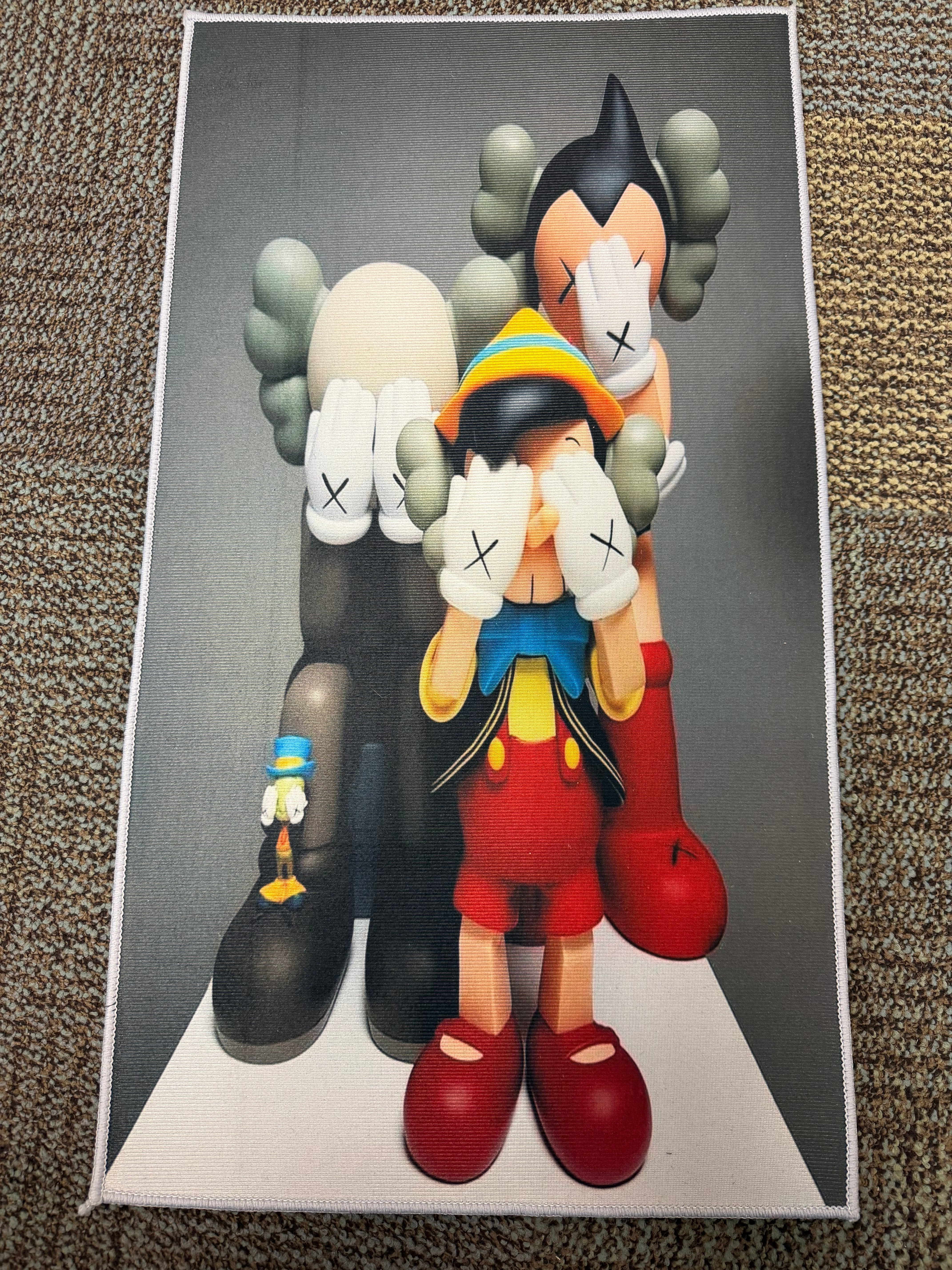 KAWS PINOCCHIO &JIMINY CRICKET RUG