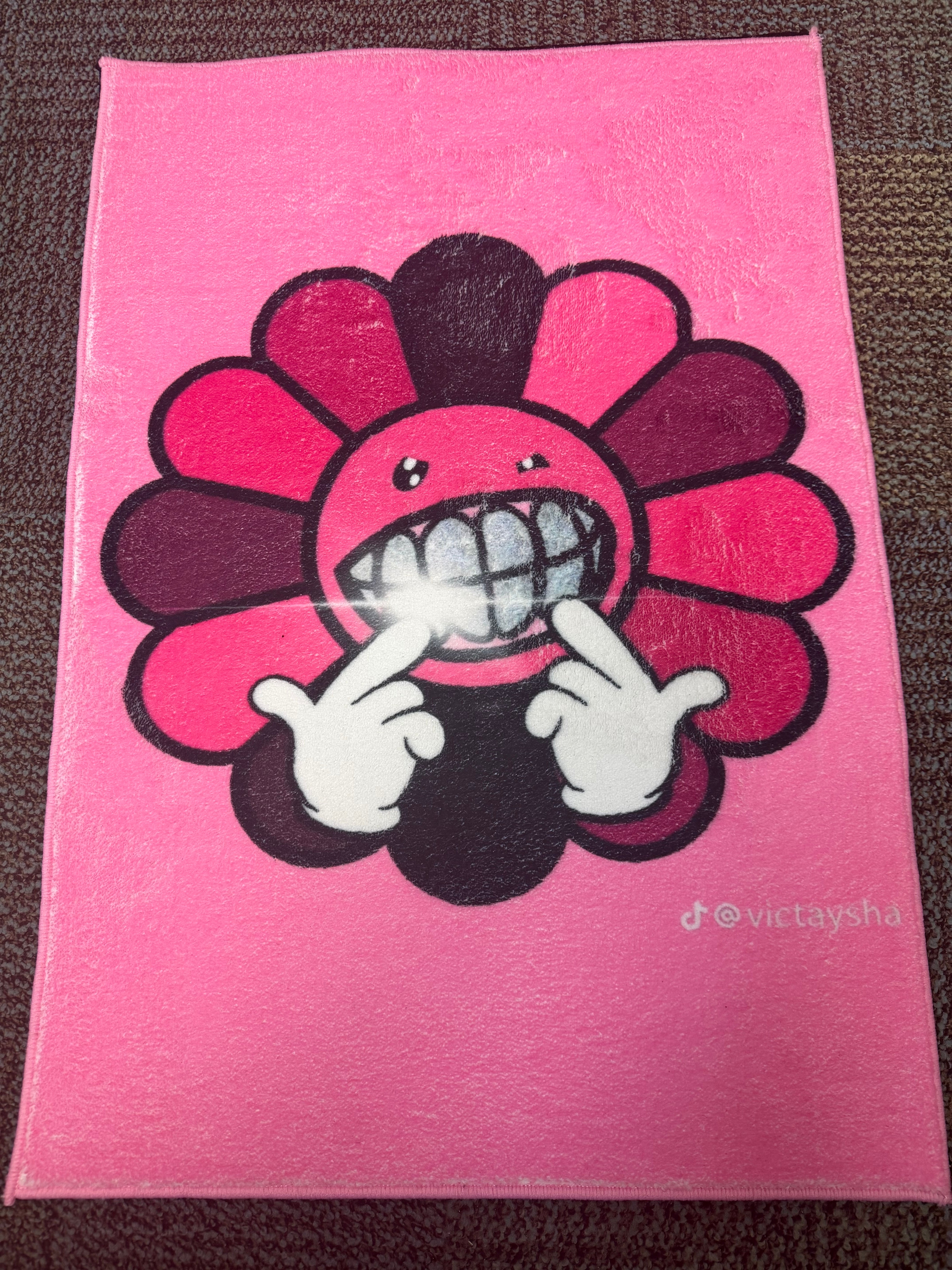 MURAKAMI FLOWER PINK RUG