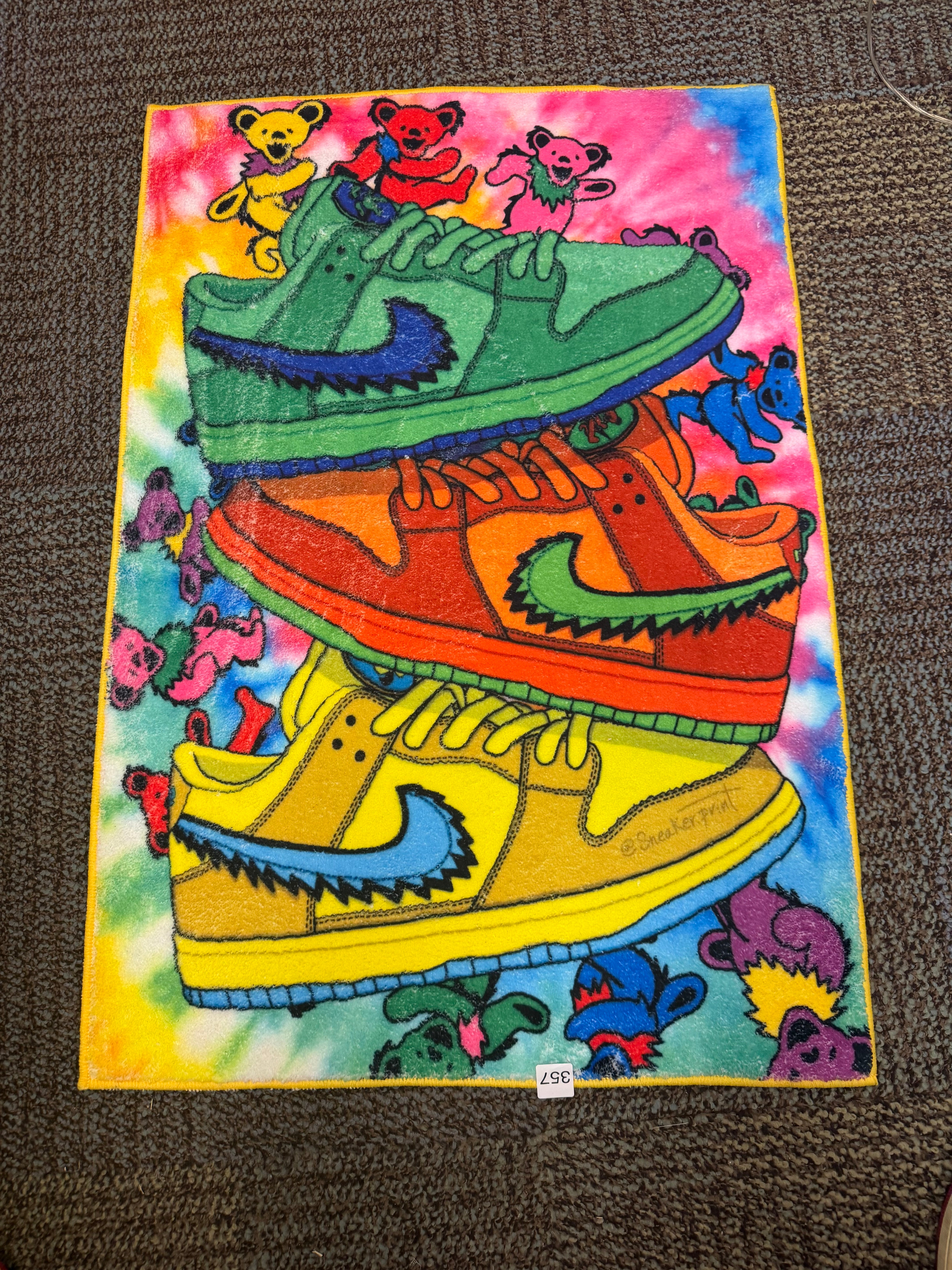 GREATFUL DEAD BEAR SB DUNKS RUG