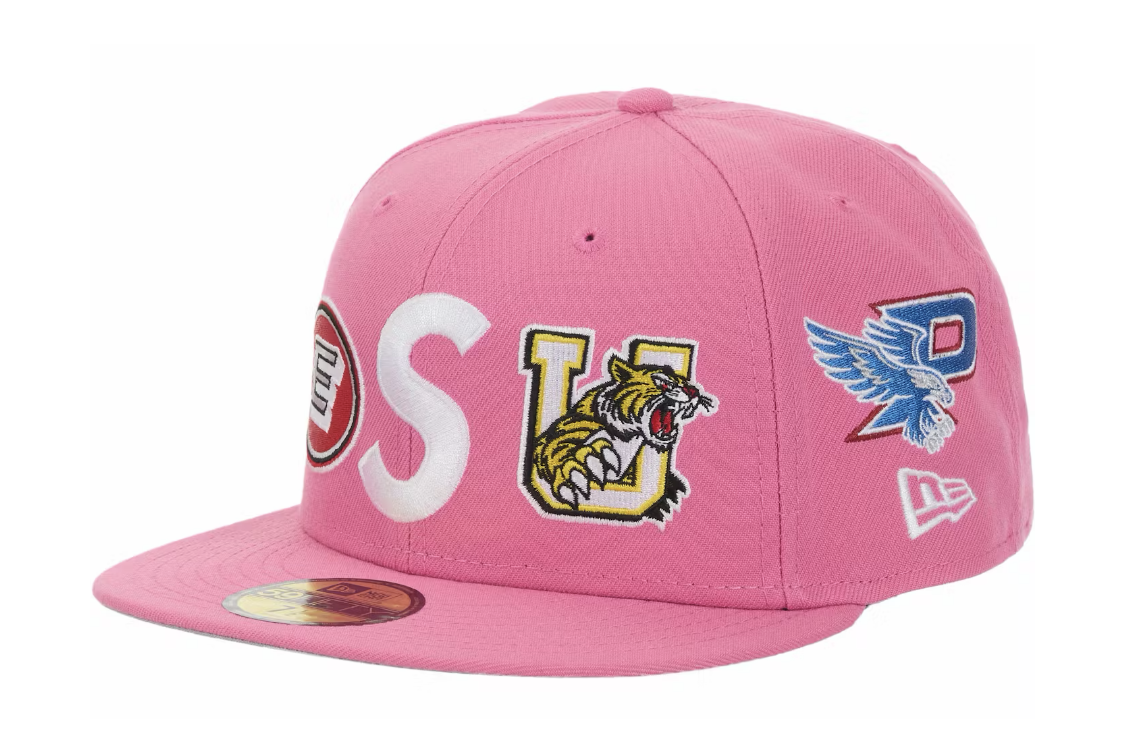 SUPREME LOGO PINK 7 3/8