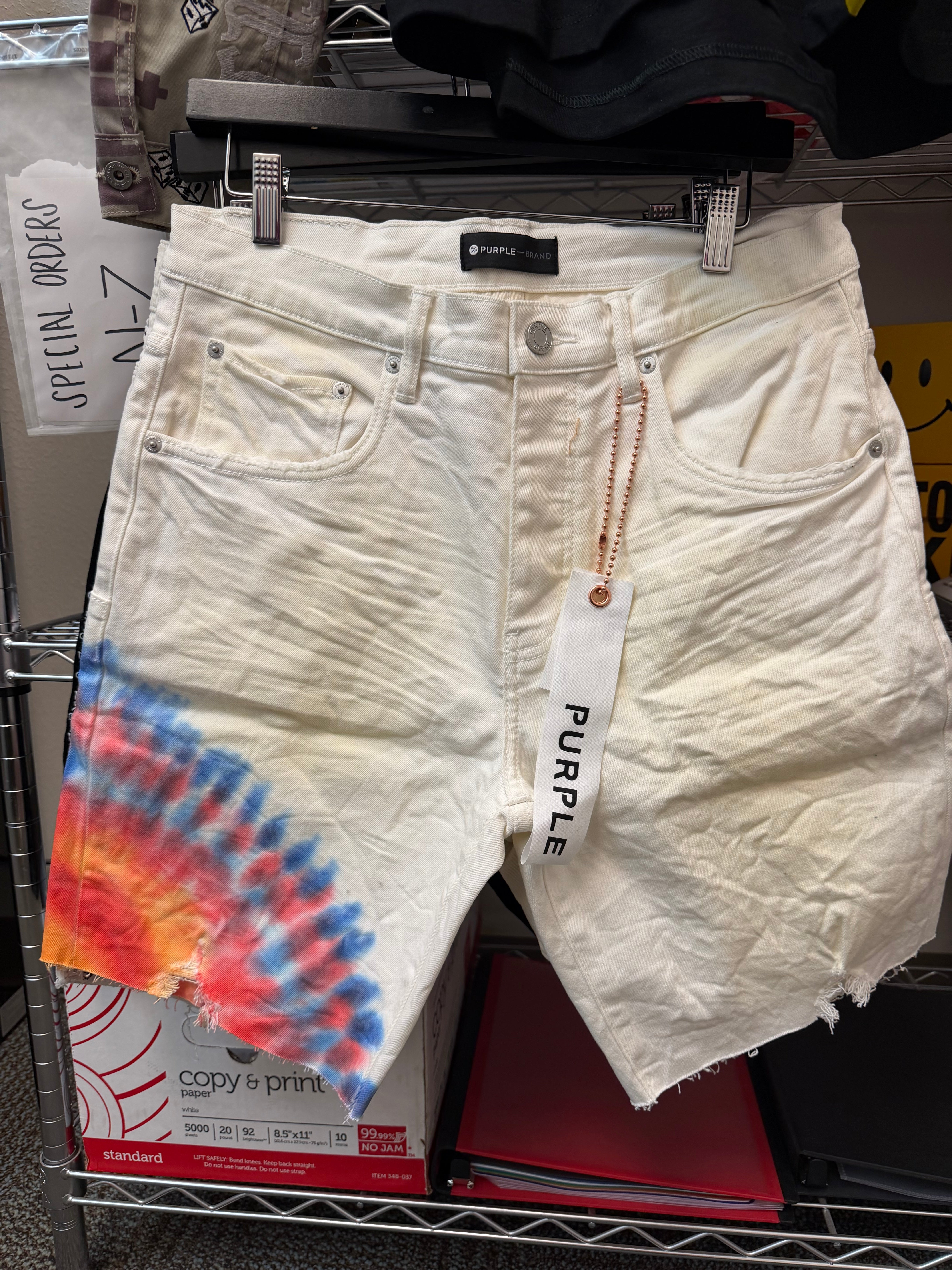 Purle Brand tye dye short 32