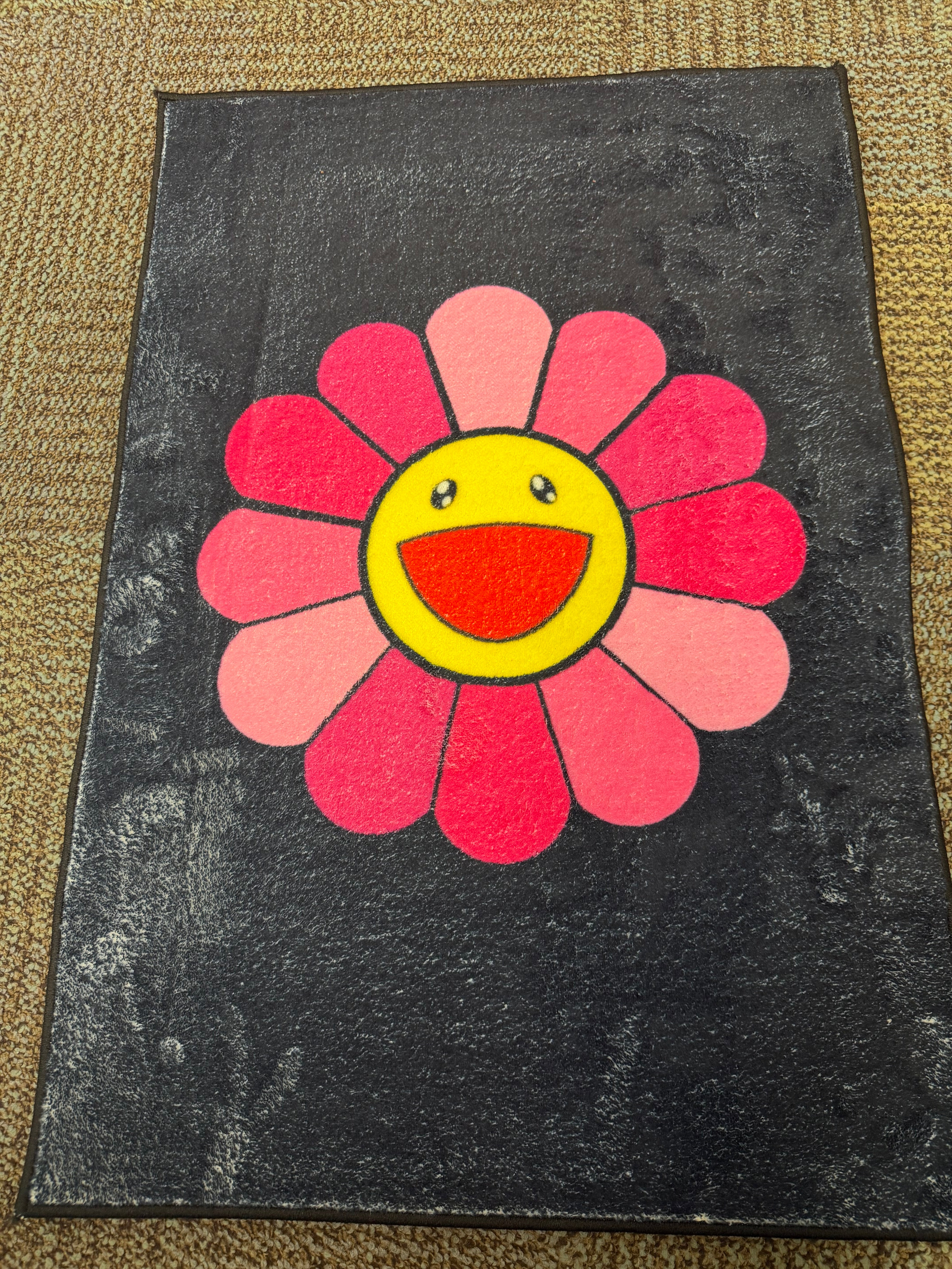 TAKASHI MURAKAMI PINK/BLK RUG