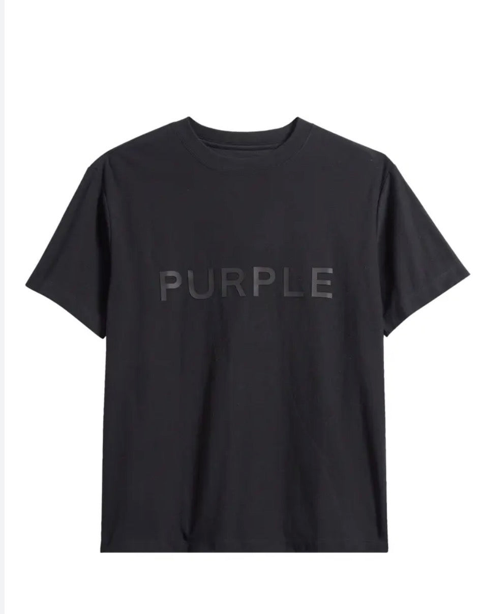 PURPLE TEXTURED LOGO GRAHIC BLK/BLK