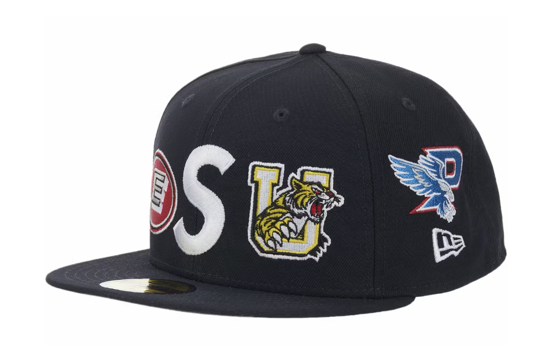 SUPREME LOGO NEW ERA 7 1/4 NAVY