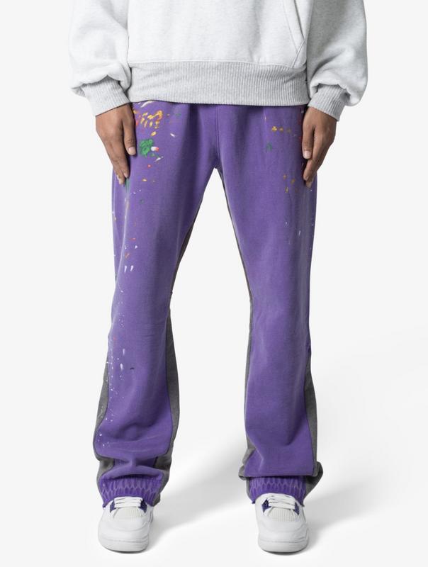 Purple Flared Sweatpants