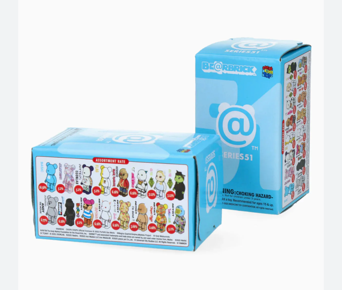 MEDICOM TOY SERIES 51 BEARBRICK (1 BOX) SEALED