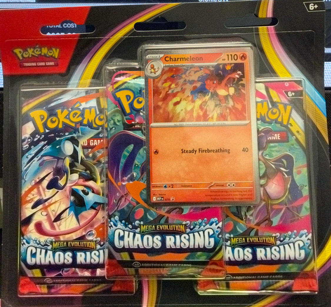 2026 Pokémon Mega Evolution Chaos Rising 3 Pack