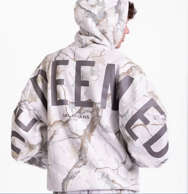 MENS GLO ESSENTIAL HOODIE LIGHT CAMO M