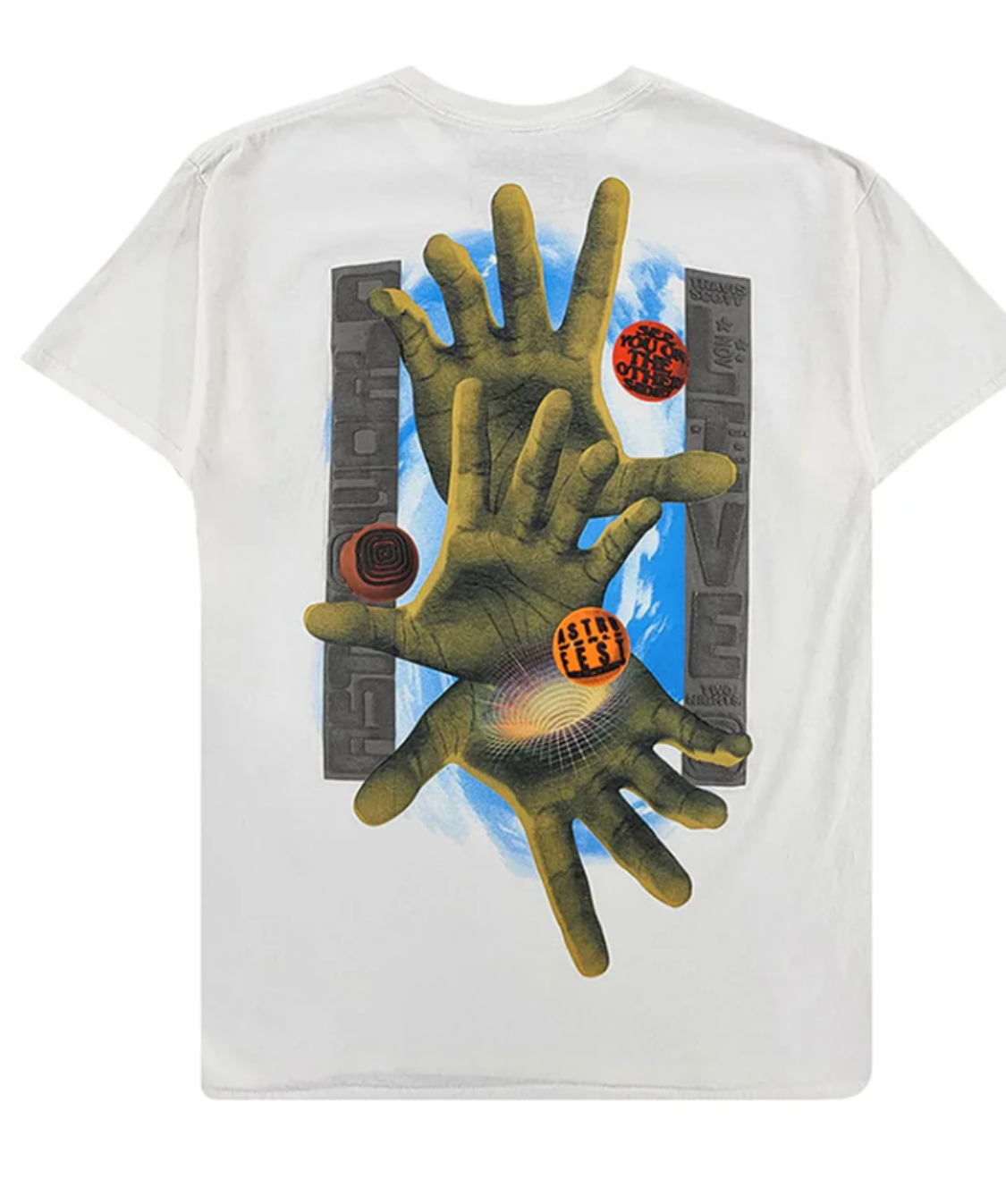 TRAVIS SCOTT ASTROWORLD FESTIVAL WHITE TEE