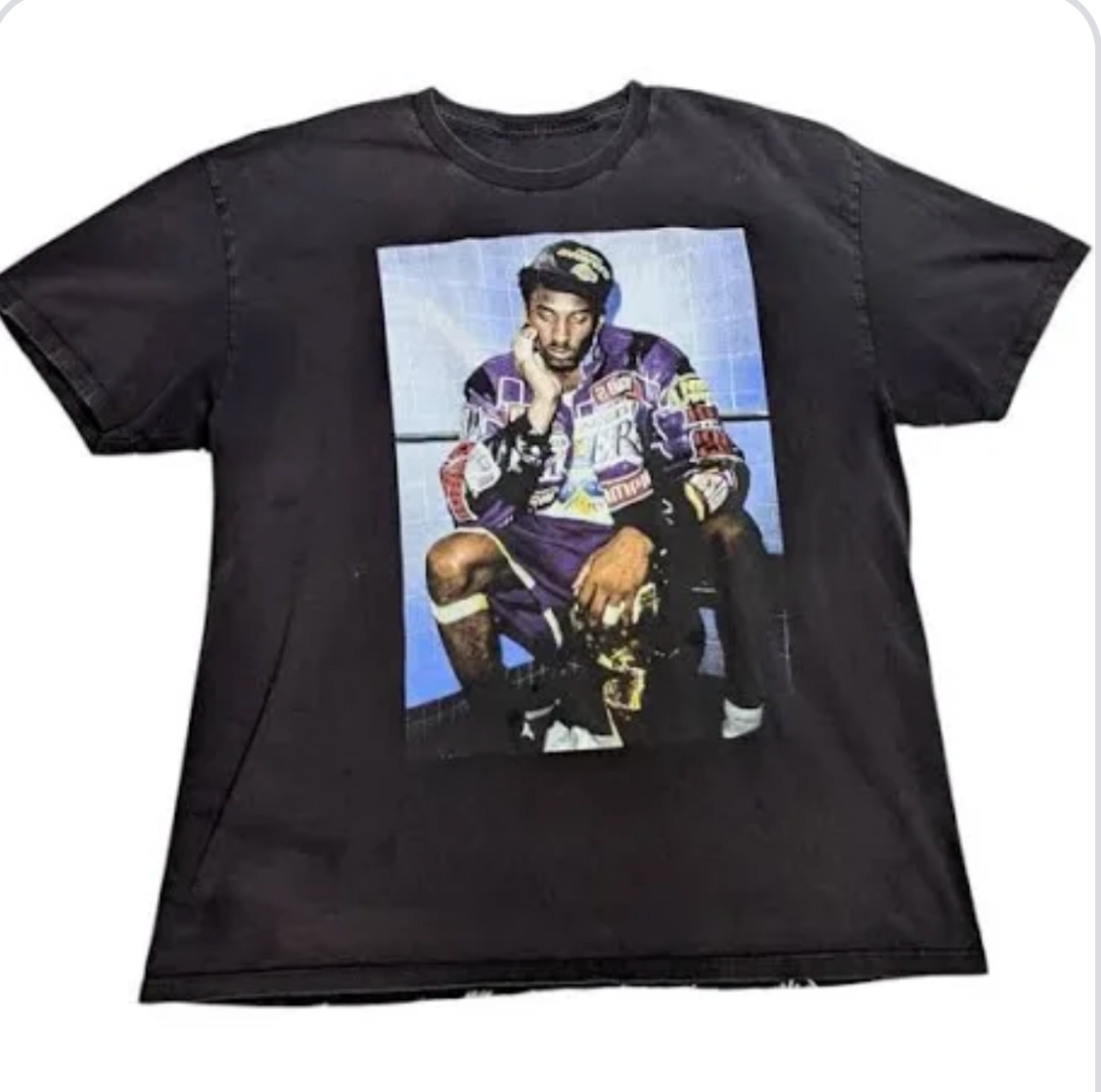 KOBE BRYANT VINTAGE 2001 CHAMPIONSHIP BLK T shirt blk