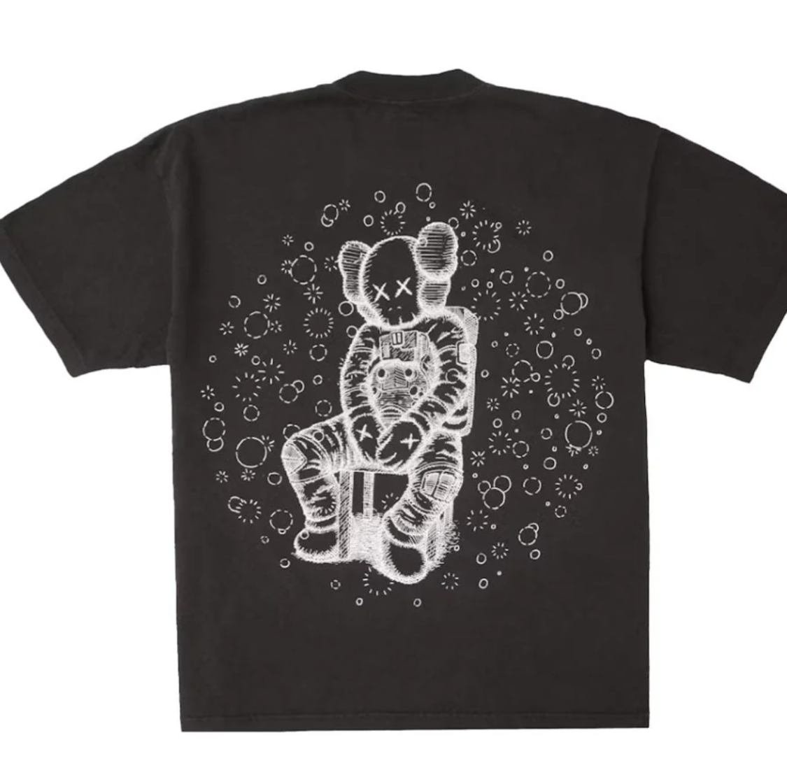 KAWS BLK TEE GLOW