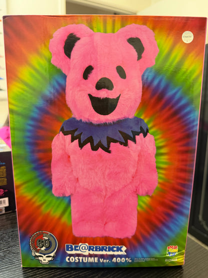 Bearbrick Grateful Dead Dancing Bears Costume 10 Pink