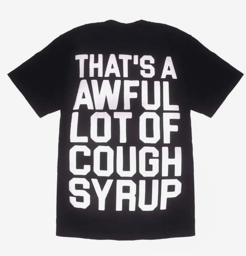 AWFUL LOT OF COUGH SYRUP BLK TEE XL