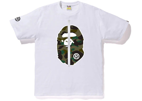 BAPE 1st Camo 2nd Ape Tee White/Green