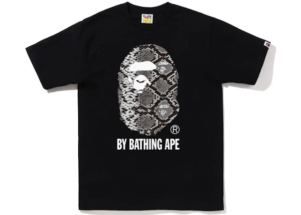 BAPE Snake By Bathing Ape Tee Black Grey