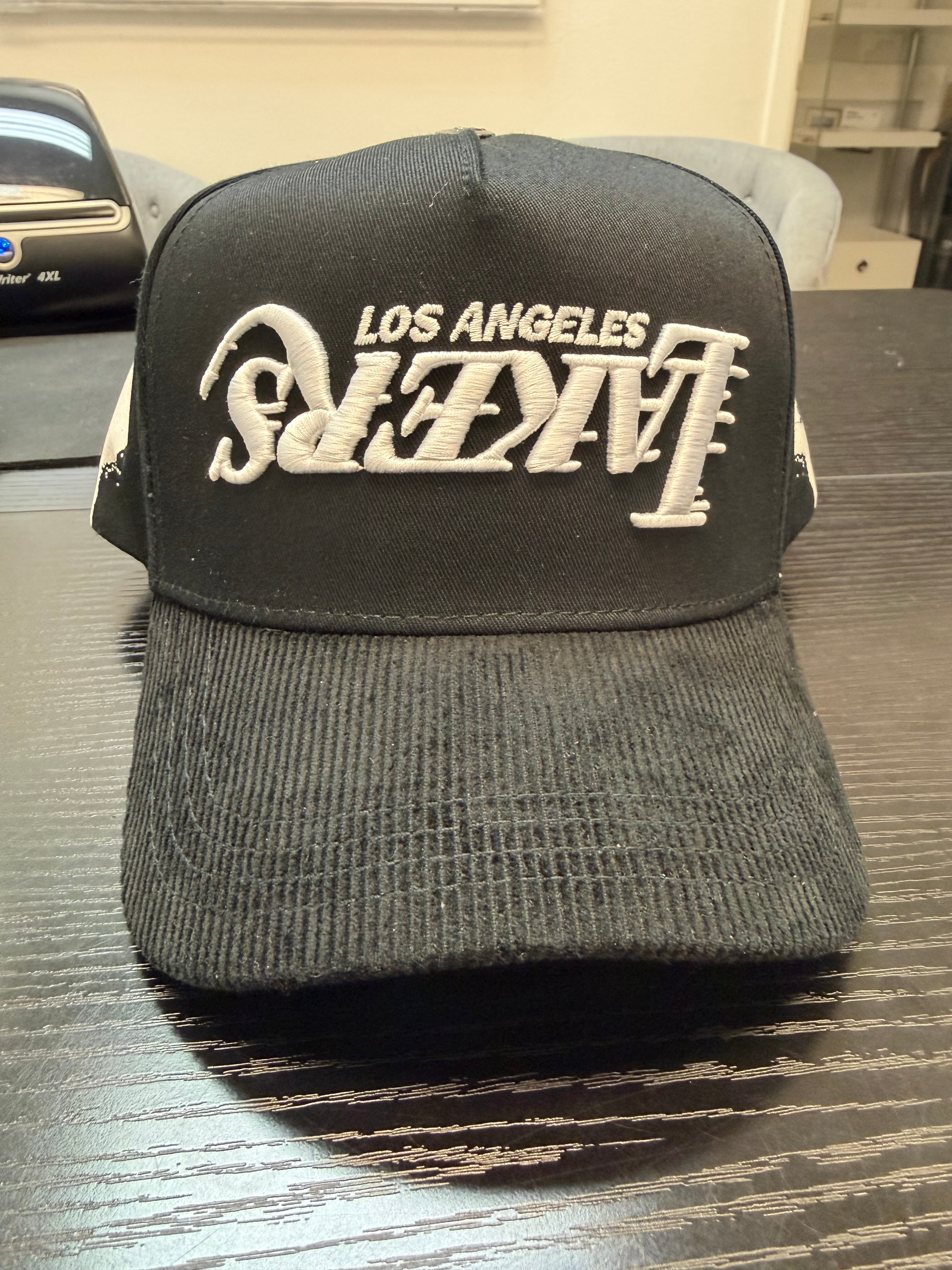 LAKERS UPSIDE DOWN BLK SNAP BACK