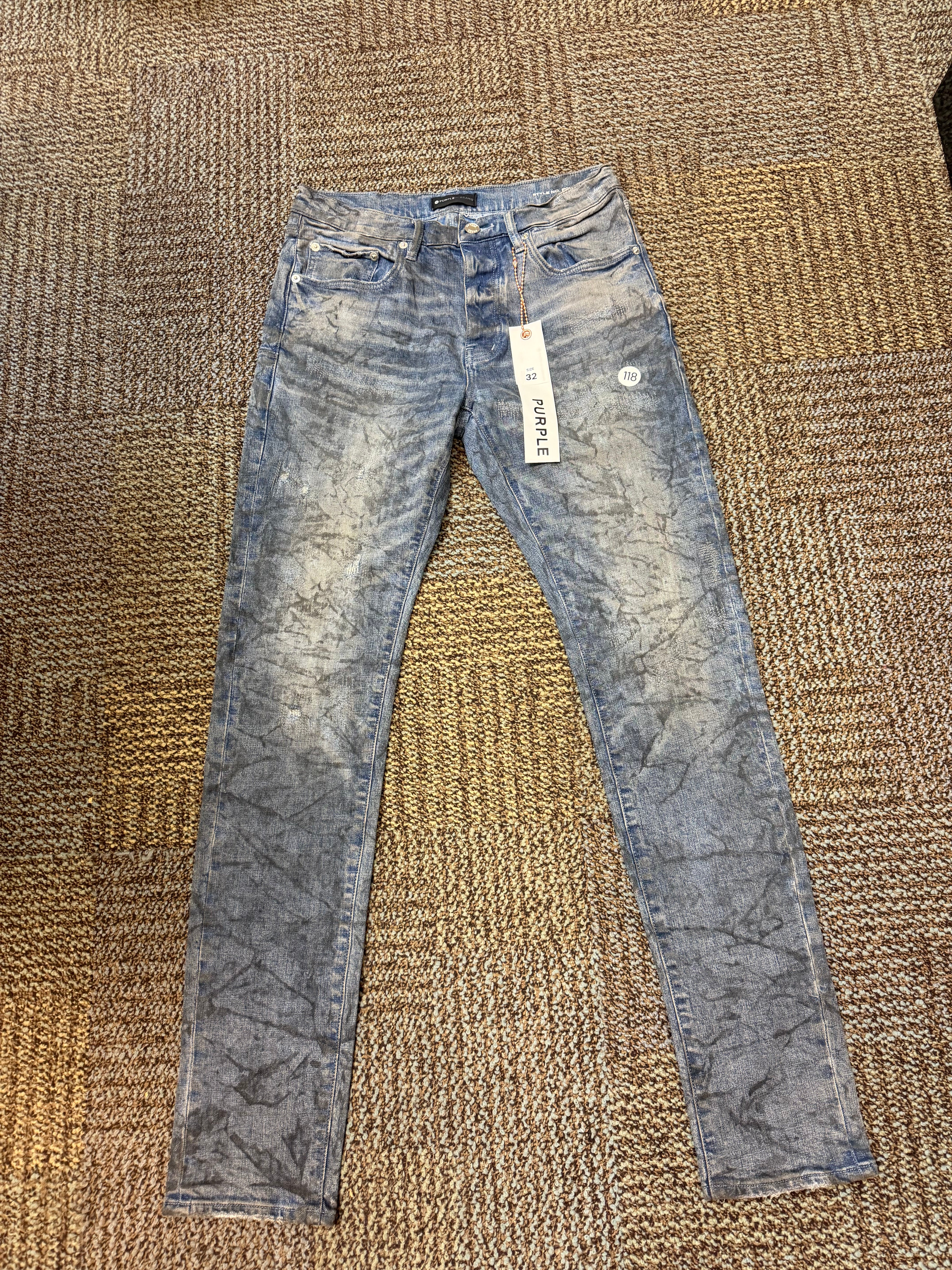 PURPLE BLUE JEAN MECHANIC DIRTY 32