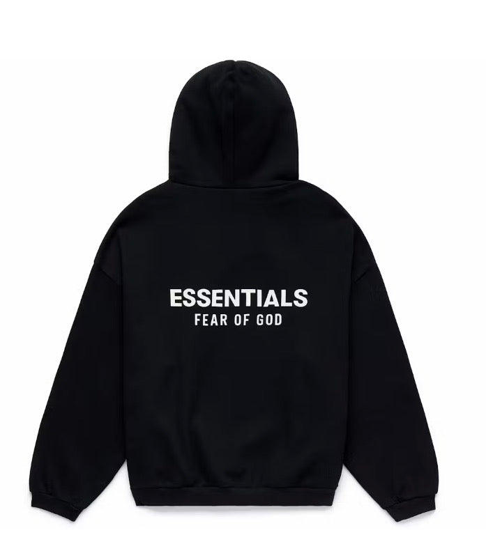 ESSENTIAL FEAR OF GOD BLK HOODIE XS