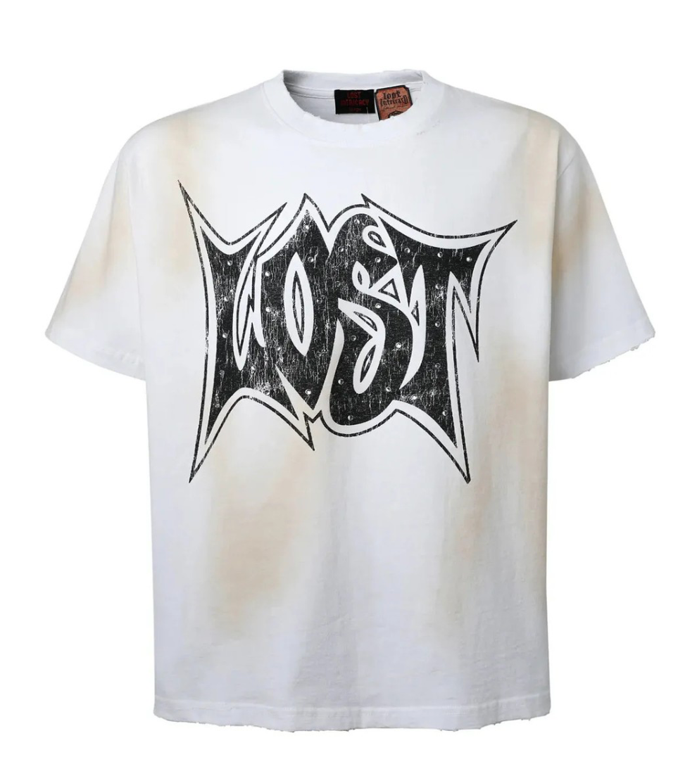 LOST INTRACACY WHITE T SHIRT LARGE