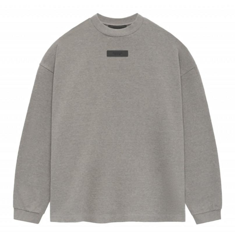 Essentials LS Tee (Heather Grey)