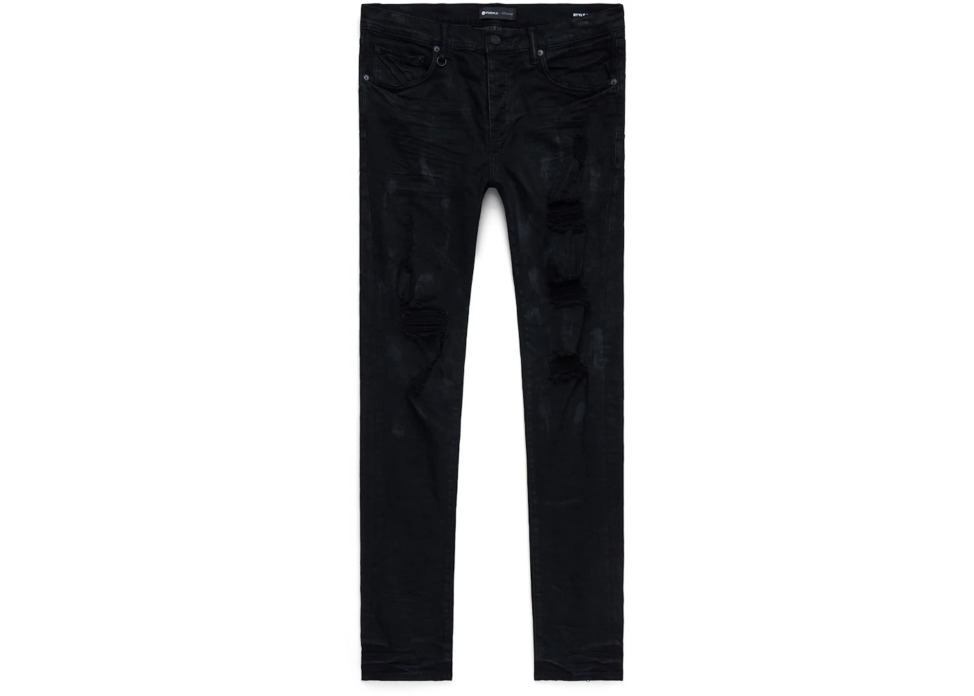 Purple Brand LIMITED Black Oil Spill Jean Black