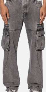 D652 Owl Grey Cargo Pants