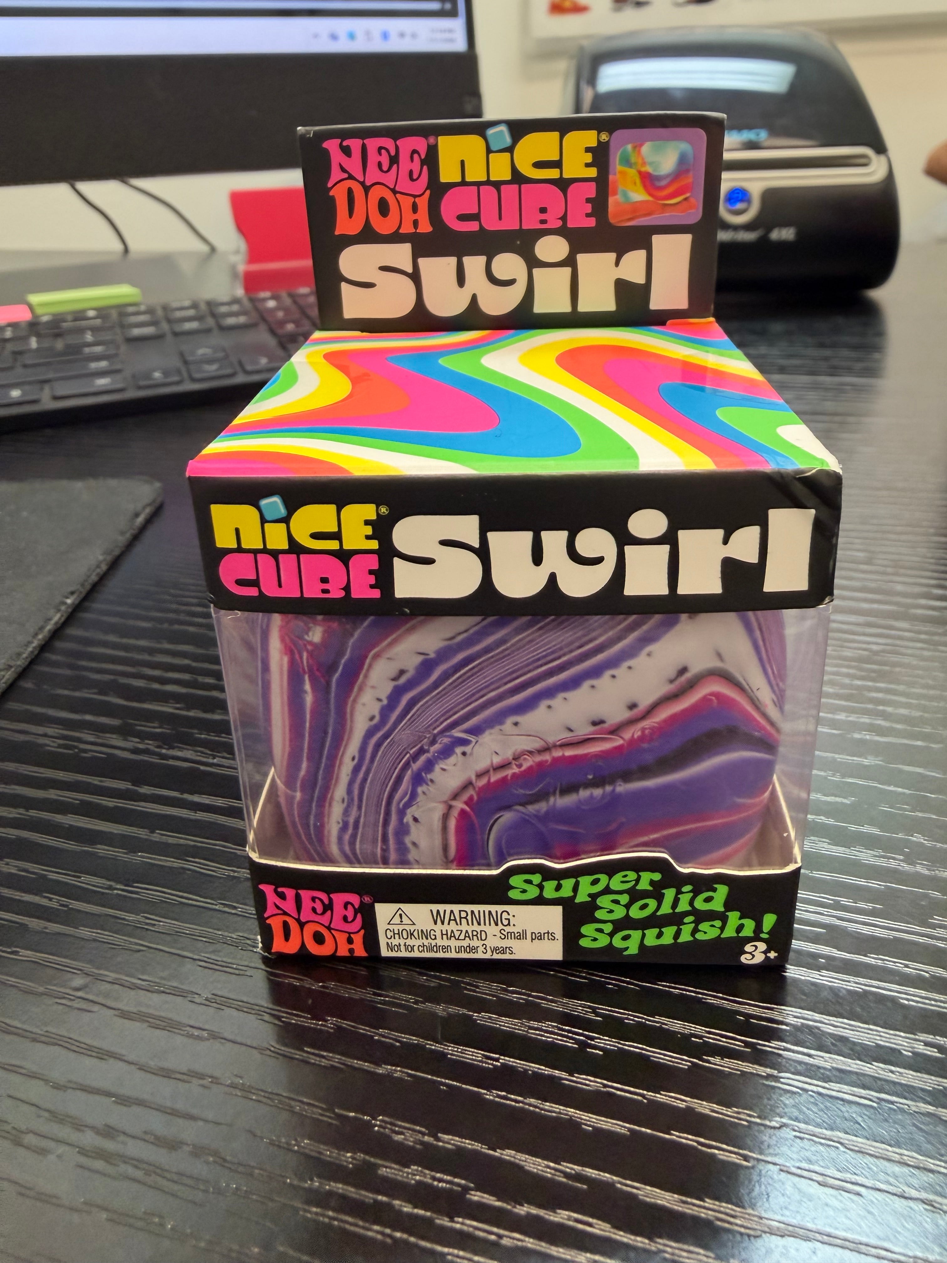 NEEDOH NICE CUBE SWIRL PURPLE/WHITE/BLK/PINK
