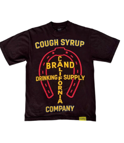 AWFUL LOT OF COUGH SYRUP BROWN T SHIRT M